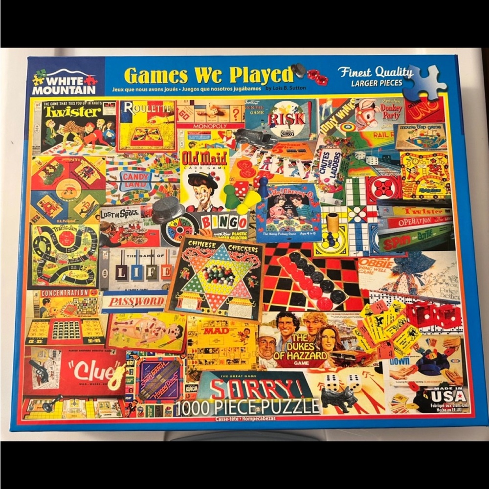 ✨✨White Mountain 'Games We Played' Jigsaw Puzzle - 1000 Pieces✨✨